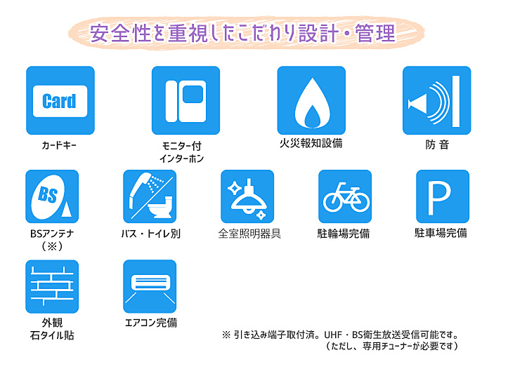 安心安全の設備